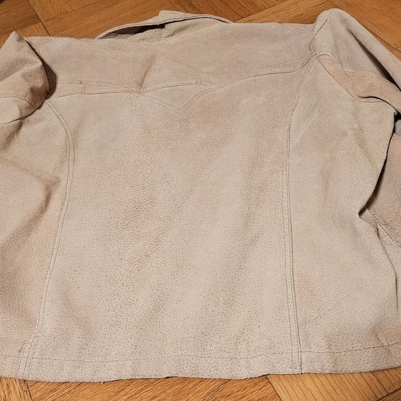Y2K | Outer Edge | 2X | Suede | Beige | Tan | Jacket | Blazer | Womens | Vintage - Picture 4 of 10